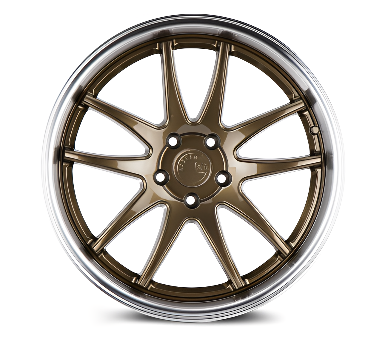 Aodhan DS02 18X9.5 5X114.3 +22 mm BRONZE MACHINED LIP