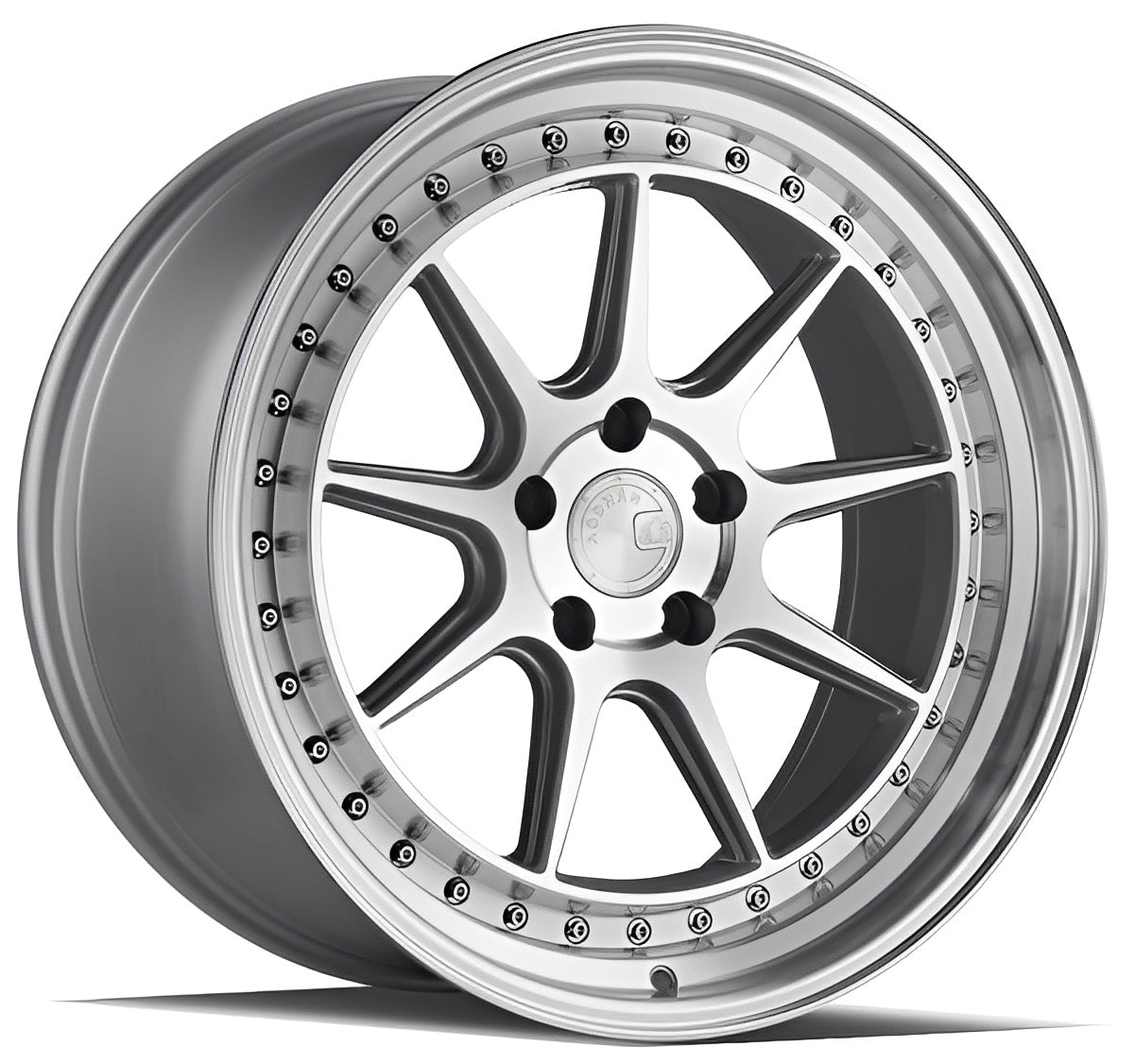 Aodhan DS-X 18X9.5 5X100 +35 Silver Machined Face