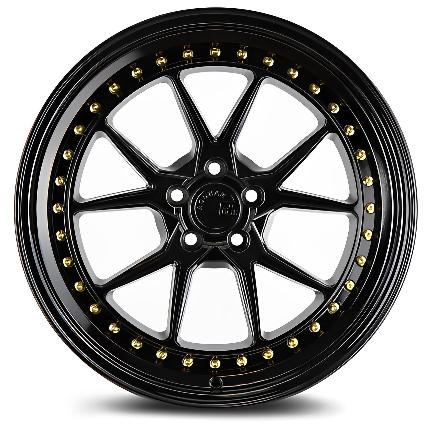 Aodhan DS08 18X9.5 5X114.3 +30 GL-BLK GOLD RIVETS