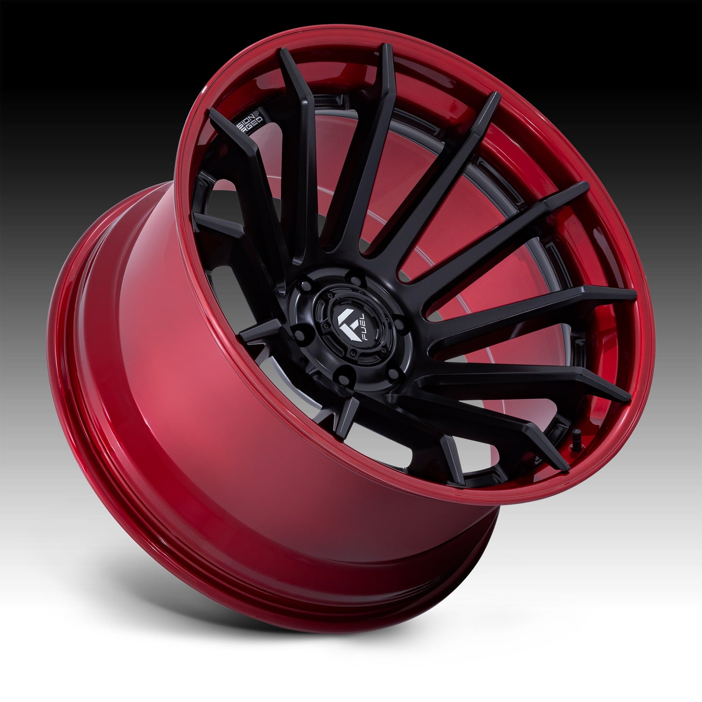 Fuel Burn 20X10 6X5.5 M-BLK RD -18MM