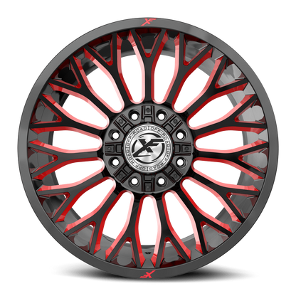 XF Off-Road XF-237 20X12 6X135/6X139.7 GL BLK RED MILLED -44