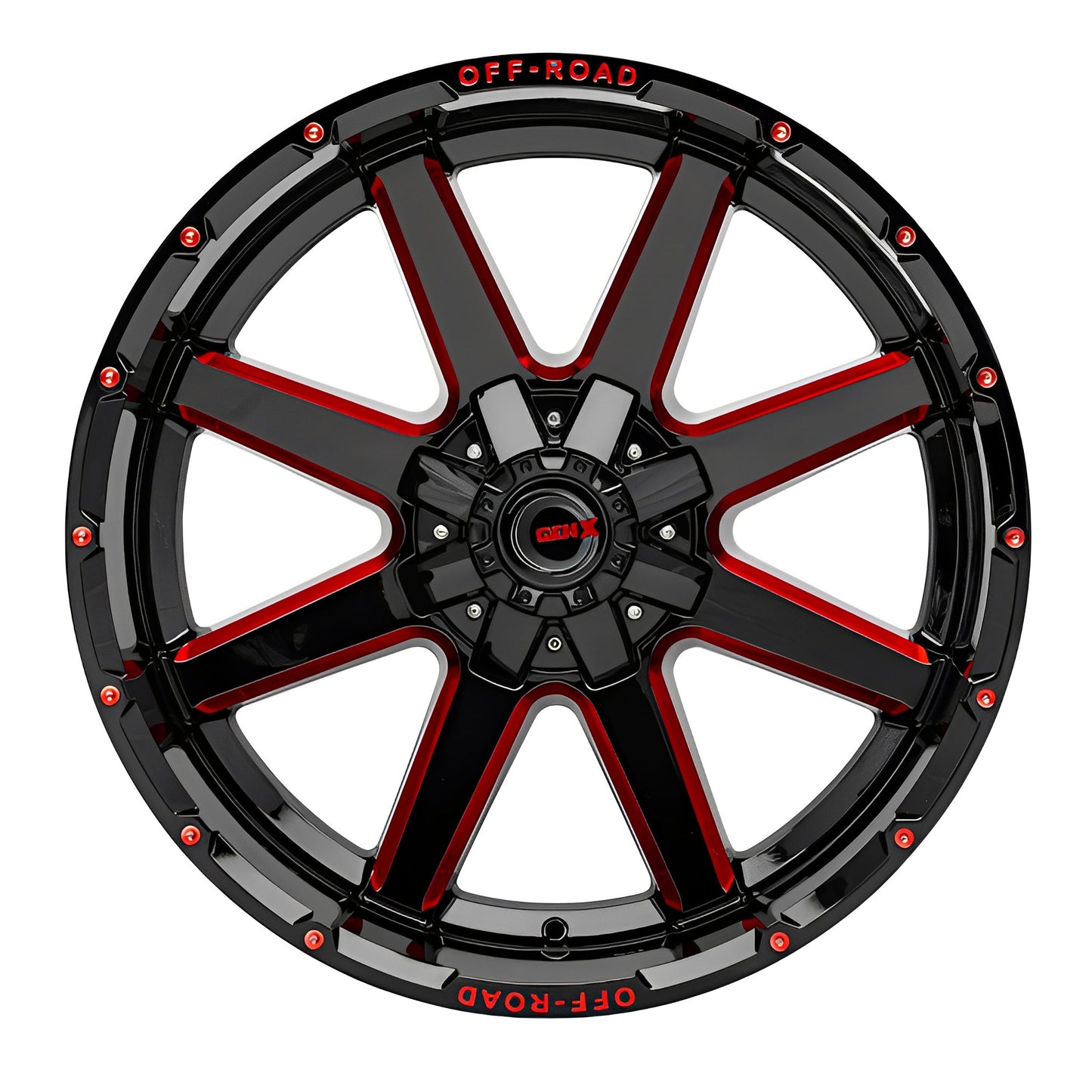 GEN-X Off-Road 073 20X10 6X135/139.7 GL BLK RED MILLED -12 108