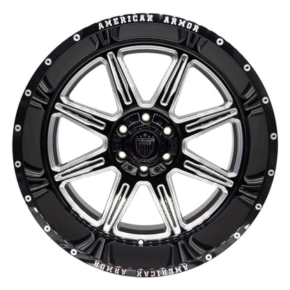 American Armor Nighthawk A503 22X12 5X127/135 -44 87 GL-BLK MILLED