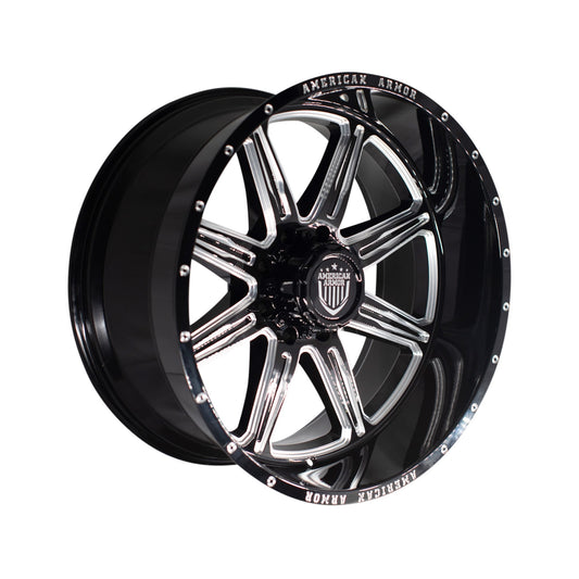 American Armor Nighthawk A503 22X12 5X127/135 -44 87 GL-BLK MILLED