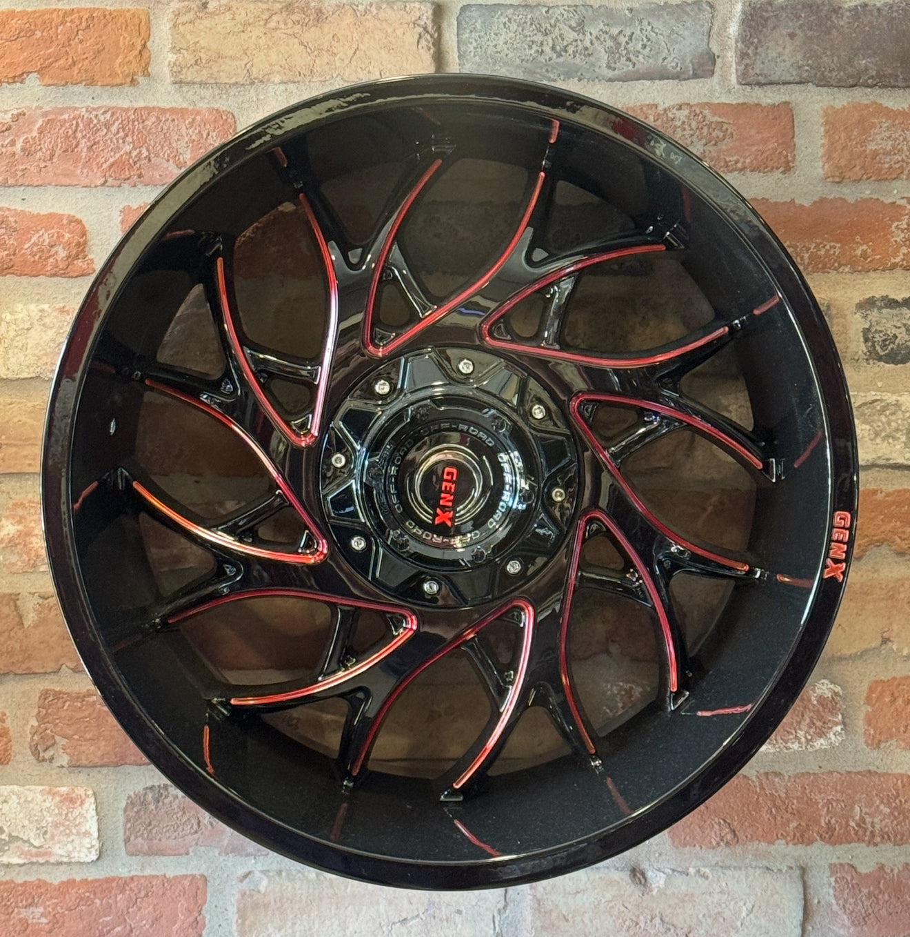 GEN-X Off-Road GX253 20X10 5X139.7/150 -12 110 GL-BLK RED MILLED