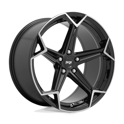 Niche Arrow 20X10.5 5X115 71.6 GL-BLK BRUSHED 20MM
