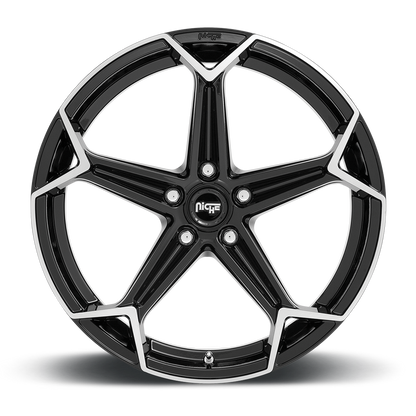 Niche Arrow 20X10.5 5X115 71.6 GL-BLK BRUSHED 20MM