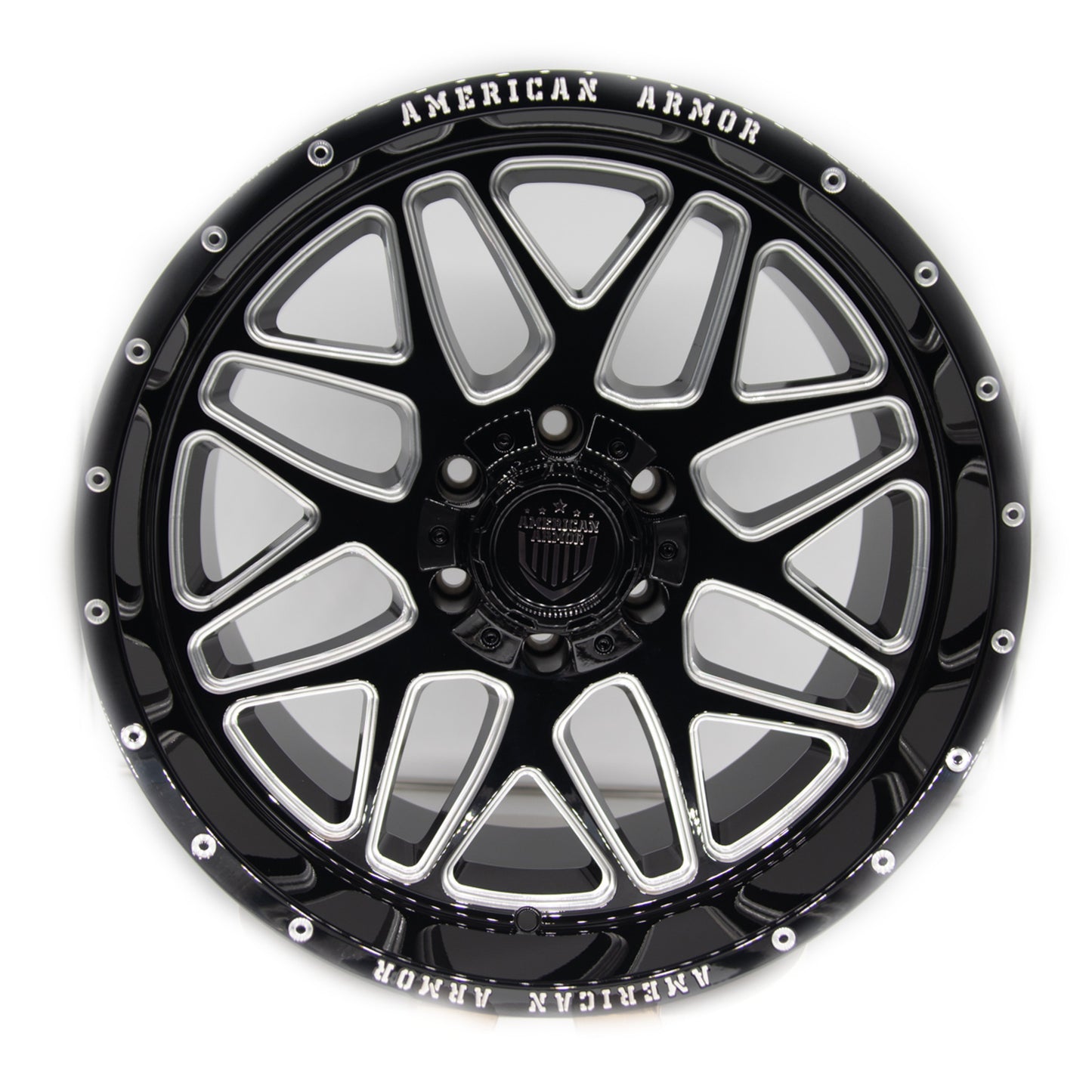 American Armor Recon A522 22X12 5X127/135 87 -44 GL-BLK MACHINED