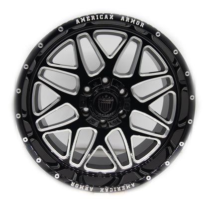 American Armor Recon A522 22X12 5X127/135 87 -44 GL-BLK MACHINED