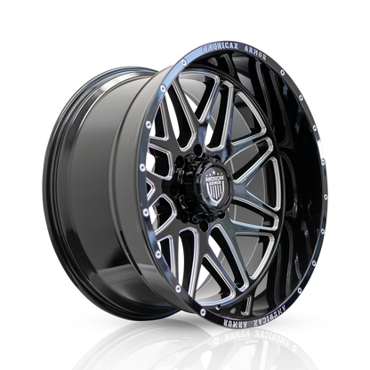 American Armor Recon A522 22X12 5X127/135 87 -44 GL-BLK MACHINED