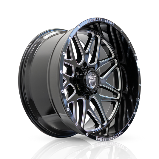 American Armor Recon A522 22X12 5X127/135 87 -44 GL-BLK MACHINED
