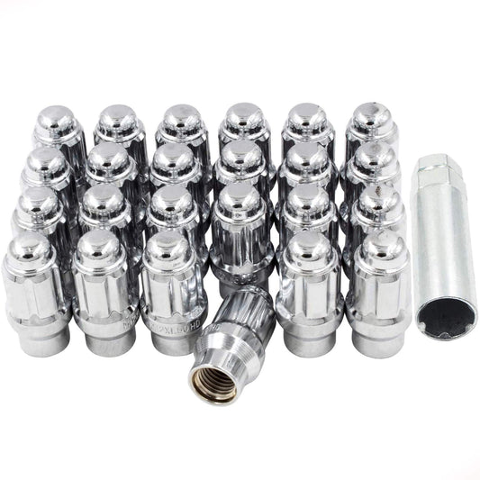 Mr. Lugnut 14x1.5 CHROME 1.37IN SPLINE LUGS EXTENDED THREAD