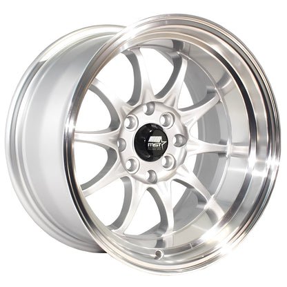 MST Wheels MT11 17X9 20mm 5X100/5X114.3 73.1 Silver w/Machined Lip