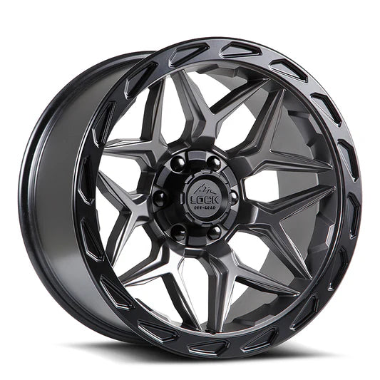 Lock Off-Road Wheels Matrix 17x9 6X135/139.7 -12 106.2 M-GRAY W M-BLK RING