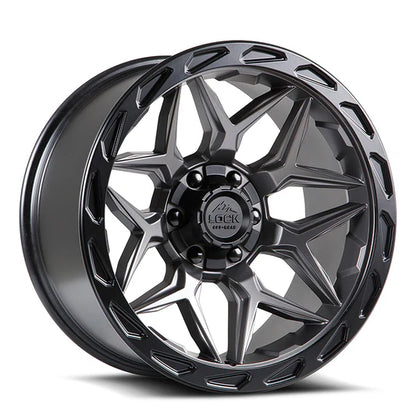 Lock Off-Road Wheels Matrix 17x9 6X135/139.7 -12 106.2 M-GRAY W M-BLK RING