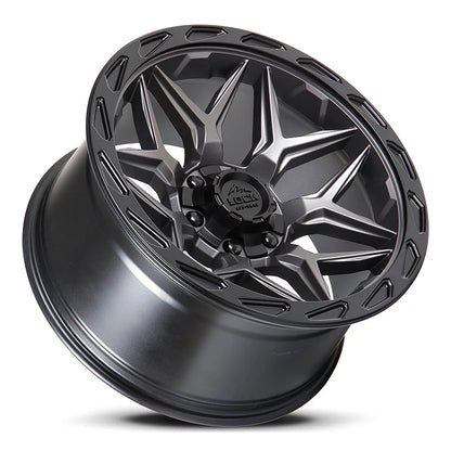 Lock Off-Road Wheels Matrix 17x9 6X135/139.7 -12 106.2 M-GRAY W M-BLK RING
