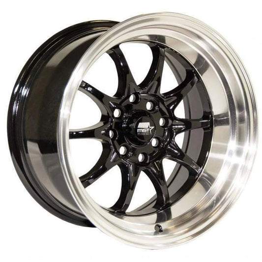 MST Wheels MT11 17X9 20mm 5X100/5X114.3 73.1 Black w/Machined