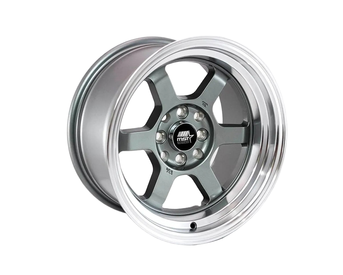MST Wheels Time Attack 17X9 20mm 5X114.3 73.1 Gunmetal w/Machined Lip