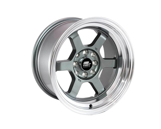 MST Wheels Time Attack 17X9 20mm 5X114.3 73.1 Gunmetal w/Machined Lip