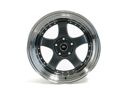 MST Wheels MT07 17X9 20mm 5X114.3 73.1 Gunmetal w/Machined Lip