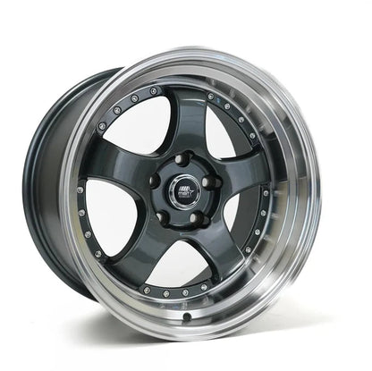 MST Wheels MT07 17X9 20mm 5X114.3 73.1 Gunmetal w/Machined Lip