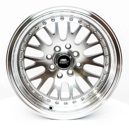 MST Wheels MT10 17X9 20mm 5X100/5X114.3 73.1 Silver w/Machined Lip