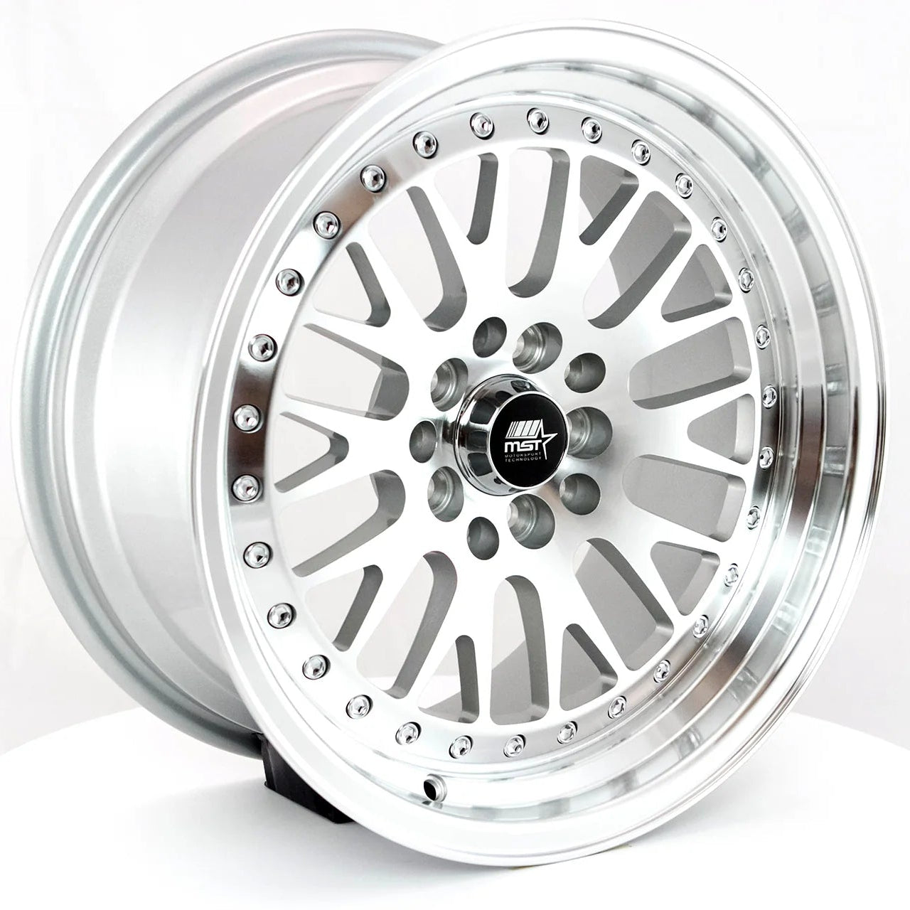MST Wheels MT10 17X9 20mm 5X100/5X114.3 73.1 Silver w/Machined Lip