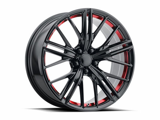 Chevy Camaro ZL1 Replicas Wheels PR194RS 20X10 5X120 67 G-BLK RED-MACH 23