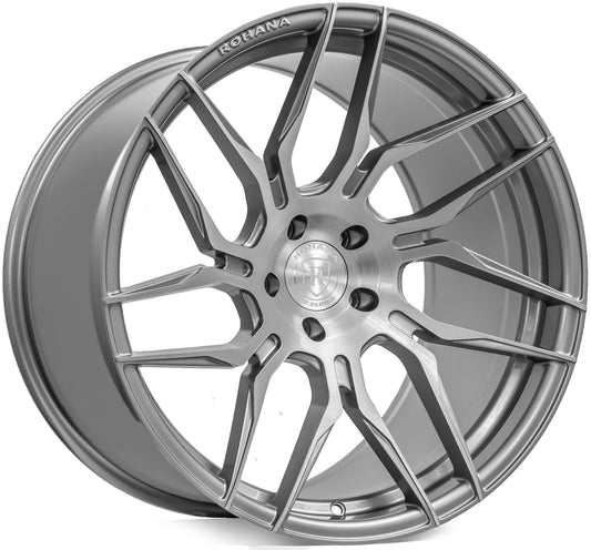 Rohana Wheels RFX7 20X10 5X120 +25 74 BRUSHED TITANIUM