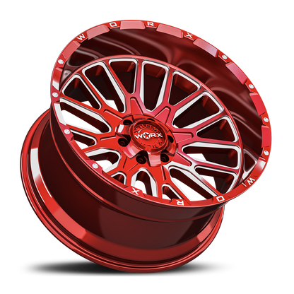Worx Off-Road 818 20X12 6X135/139.7 106.2 -44 GL-CANDY RED MILLED