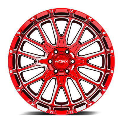 Worx Off-Road 818 20X12 6X135/139.7 106.2 -44 GL-CANDY RED MILLED