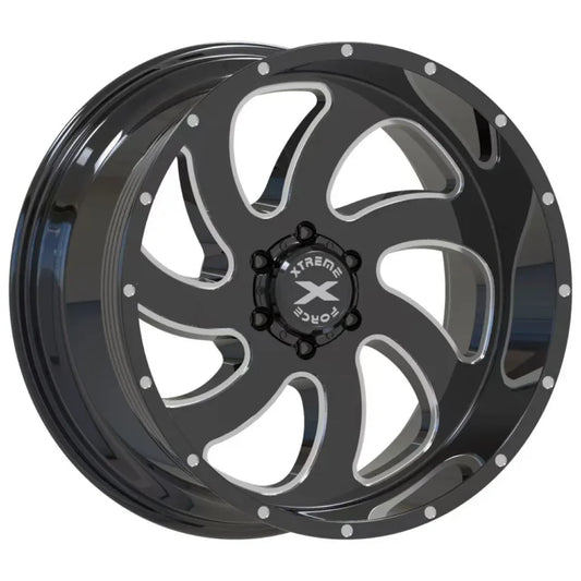 Xtreme Force XF-1 20X10 6X139.7 -19 106.1 BLK MILLED