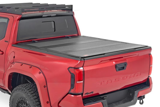 Rough Country Hard Tri-Fold Flip Up Bed Cover Toyota Tacoma 2WD/4WD (2024-2026)