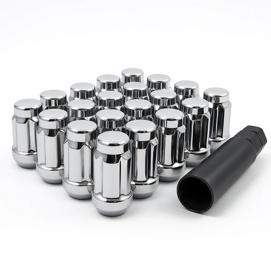 Mr. Lugnut 1/2-20 CHROME SPLINE LUGS