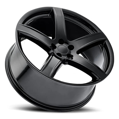 Staggered Charger Replica Wheels 162B 20X9.5 5X115 71.5 15MM/ 20X11 5X115 71.5 22MM G-BLK